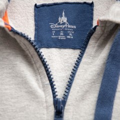 Disney World Full Zip Hoodie Sweatshirt Mens L WDW Disney Core 1971 Collegiate