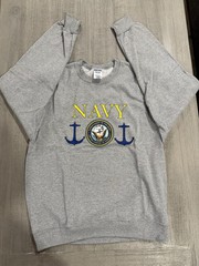 USN US United States Navy Ash Gray Crewneck Sweatshirt – Size M / Medium – NEW