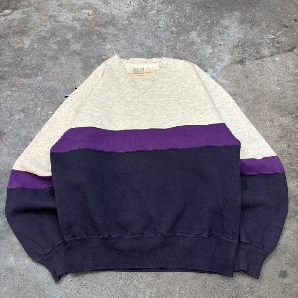 L.L.Bean Sweatshirt – Vintage 90s Russell Color Block Men’s M