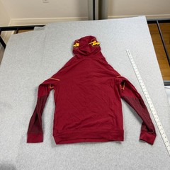 DC Comics The Flash Hoodie Mens Medium Red Graphic Full Zip
