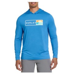 Hurley Men’s Sunny Side Hybrid Stretch Hooded UV T-Shirt