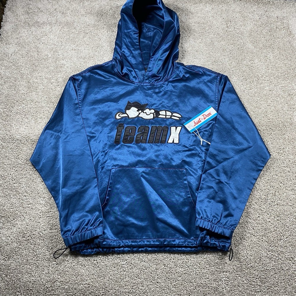 Just Don Team X Satin Pullover Hoodie Men’s XL Astro Boy NWT $650 Multicolor USA