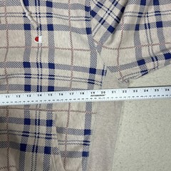 Champion Reverse Weave Hoodie Mens M Light Pink Blue Plaid Fleece Pullover Logo