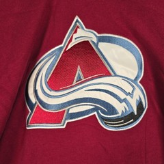 Starter Colorado Avalanche NHL Jersey Hoodie Mens Large Burgundy Blue NWT