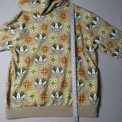 Adidas Originals AOP Trefoil Hoodie JW1084 Biege Multicolor Pixel Geo Men’s XL