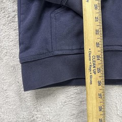 LL Bean Hoodie Mens Large Blue Katahdin Iron Works Full Zip Sherpa Lined Heavy