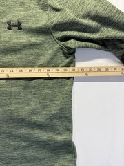 Under Armour ColdGear Sweatshirt Mens Medium Green Space Dye Loose Fit 1/4 Zip