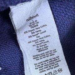Allbirds Men’s R&R Crewneck Sweatshirt Cotton Blend Blue Size L Sustainable