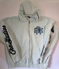 ERE STUDIOS Zip Hoodie Baby Blue Men’s Size M
