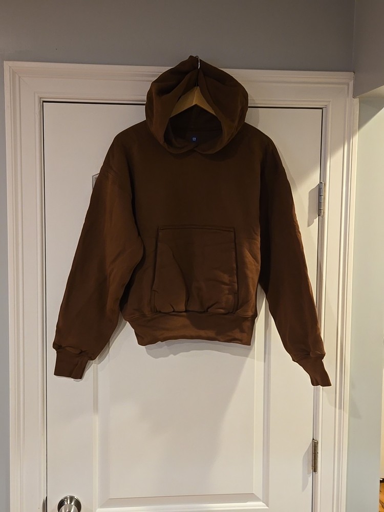 Yeezy X GAP Engineered by Balenciaga Double Layer Hoodie Light Brown Size Small