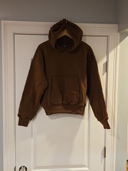 Yeezy X GAP Engineered by Balenciaga Double Layer Hoodie Light Brown Size Small