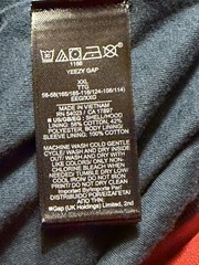 YEEZY GAP BALENCIAGA DOVE HOODIE BLUE XXL Not In The Bag Mite Have Some LintHair