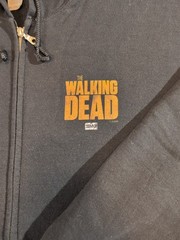 The Walking Dead Hoodie AMC Zip Up Distressed Logo Vintage Unisex Pre-Owned