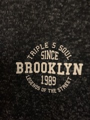 Vintage RARE Triple 5 Soul Full Zip Sweater Size Large Gray Y2K NYC