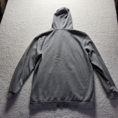 Puma Hoodie Mens Large Gray Fleece Pullover Kangaroo Pocket Graphic Logo