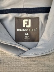 FootJoy Mens Thermoseries Blue Grey Color Block Golf Hoodie Pullover Size XL