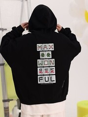 Niepce Majhong Graphic Hoodie Streetwear Sweatshirt for Men