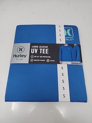 Hurley Men’s Sunny Side Hybrid Stretch Tagless UV T-Shirt S Blue
