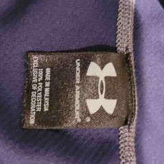 Under Armour All Season Gear Loose Fit 1/4 Zip Pullover in Navy and Grey Medium
