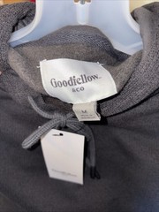 Goodfellow & Co. Men’s Textured Fleece Hooded Sweatshirt – MEDIUM Charcoal New