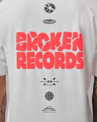 *NEW* Men NIKE AIR JORDAN Broken Record Graphic Tee WHITE (IF3055 100) 👍