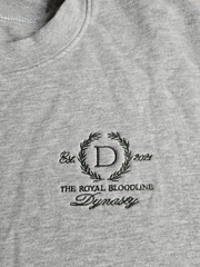 Men’s gray long sleeve Crew Neck sweatshirt “THE ROYAL BLOODLINE Dynasty” Size-L