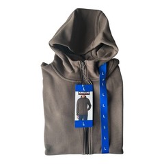 Kirkland Signature Men’s Full Zip Hoodie Regular Fit Brown Size L