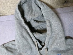 Puma Men’s Hoodie Gray Pullover Size Small Long Sleeve Gray Logo Sweatshirt Y2K