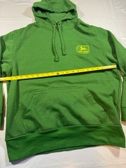 John Deere Green Men’s Long Sleeve Green Pullover Hoodie, Size Medium
