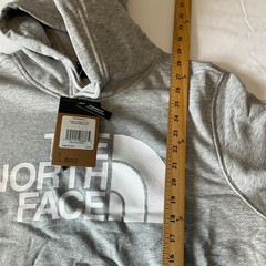 The North Face Pullover Hoodie Mens Size L Gray Long Sleeve Stretch Drawstring