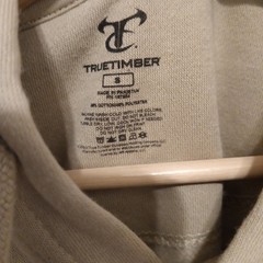 True Timber American Flag Hoodie Men Small Sandstorm Beige Drawstring Pullover