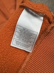 Vintage Nike ACG Hoodie Mens Medium Orange Performance Chest Logo Sweatshirt Y2K