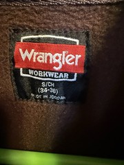 Wrangler Workwear Relaxed Pullover Hoodie. S/ Ch 34-36 with draw string hood
