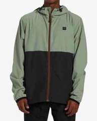 BILLABONG Men’s TRANSPORT A/DIV Windbreaker Jacket – SAG – Medium – NWT