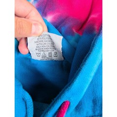 Colortone Hoodie Mens L Multicolor Tie Dye Hershey Graphic Pullover Sweatshirt