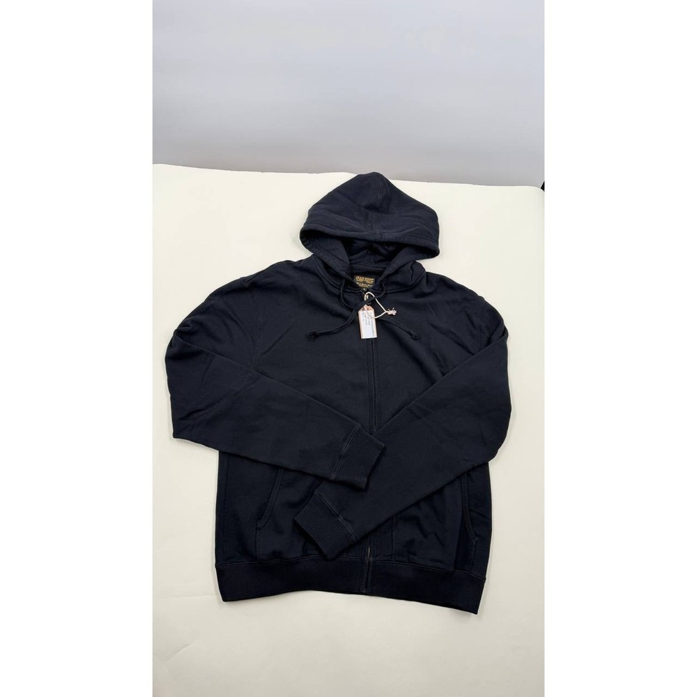 Jean Shop New York Hoodie Mens Black Full Zip Sweatshirt Graphic Logo NWT