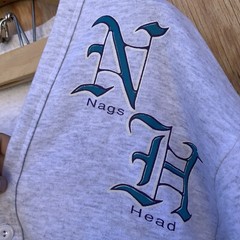 Vintage Nags Head North Carolina Jerzees Cardigan Sweater Gray One Size USA