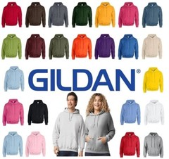 Gildan Heavy Blend Hoodie Sweatshirt Plain Pullover Hooded Top Unisex Men Women