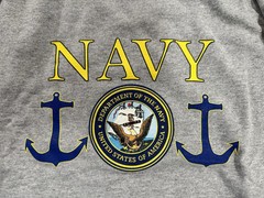 USN US United States Navy Ash Gray Crewneck Sweatshirt – Size M / Medium – NEW