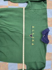 Vintage Alaska Collared Sweatshirt Crew Neck Pullover Men’s Size Large (42,44)