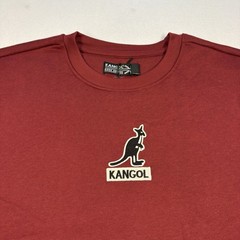NWT Kangol Men’s XL Deep Red Crewneck Sweatshirt Embroidered Kangaroo Logo Retro