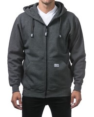 Pro Club Men’s Heavyweight Full Zip Up Zipper Causal Fleece Hoodie Winter Jacket