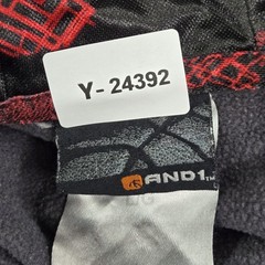 AND1 Men Hoodie L Gray Logo Front Embroidery Basketball Graphic