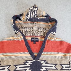 American Eagle Outfitters Baja Hoodie Sweater Men Multicolor Sz XL Aztec Southwe