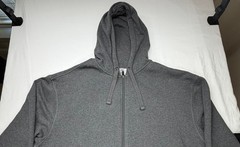 Champion Authentic Men’s Hoodie Fleece Full Zip Front Pockets Size XXL Grey