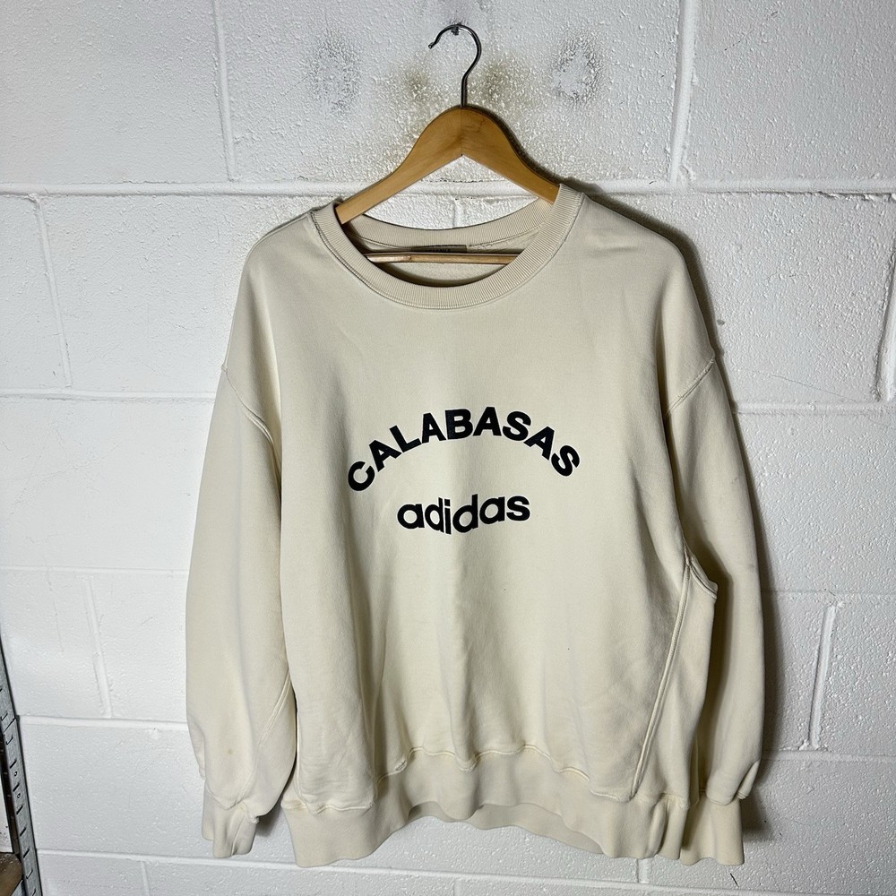 Adidas Yeezy Sweatshirt Mens Large Beige Calabasas Season 5 Kanye West Ye*