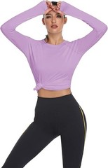SPF 50 Women Sun Protection Shirt UV Long Sleeve Hiking Top Quick Dry Outdoor To