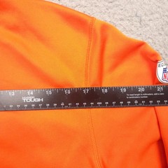 Nike Therma Fit Men’s Orange Pullover Hoodie Sweatshirt Size M Athletic Pockets