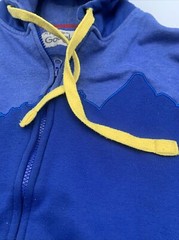 Google Mens Hoodie Sz 2XL Vintage Leather Patch Boulder Colorado Rocky Mountains