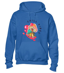 CHILL VIBES HOODY HOODIE FUNNY SUMMER HOLIDAY CLOTHING CASUAL NICE TOP